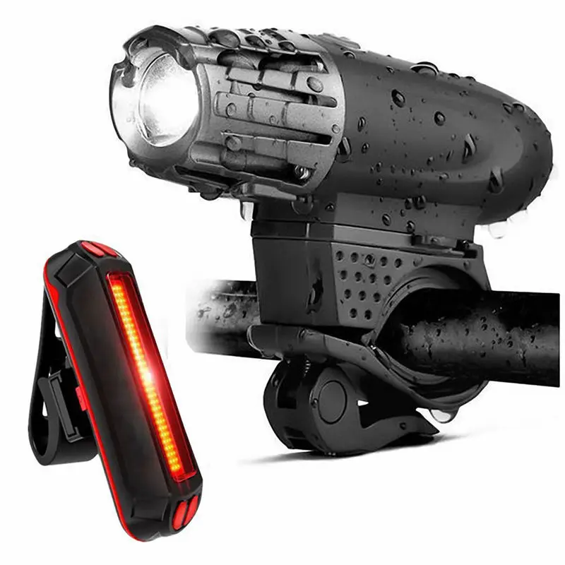 Bike Lights Bicycle Lights Front and Back USB Rechargeable Bike Light Set Super Bright Front and Rear Flashlight LED Headlight T
Bike Lights Bicycle Lights Front and Back USB Rechargeable Bike Light Set Super Bright Front and Rear Flashlight LED Headlight T