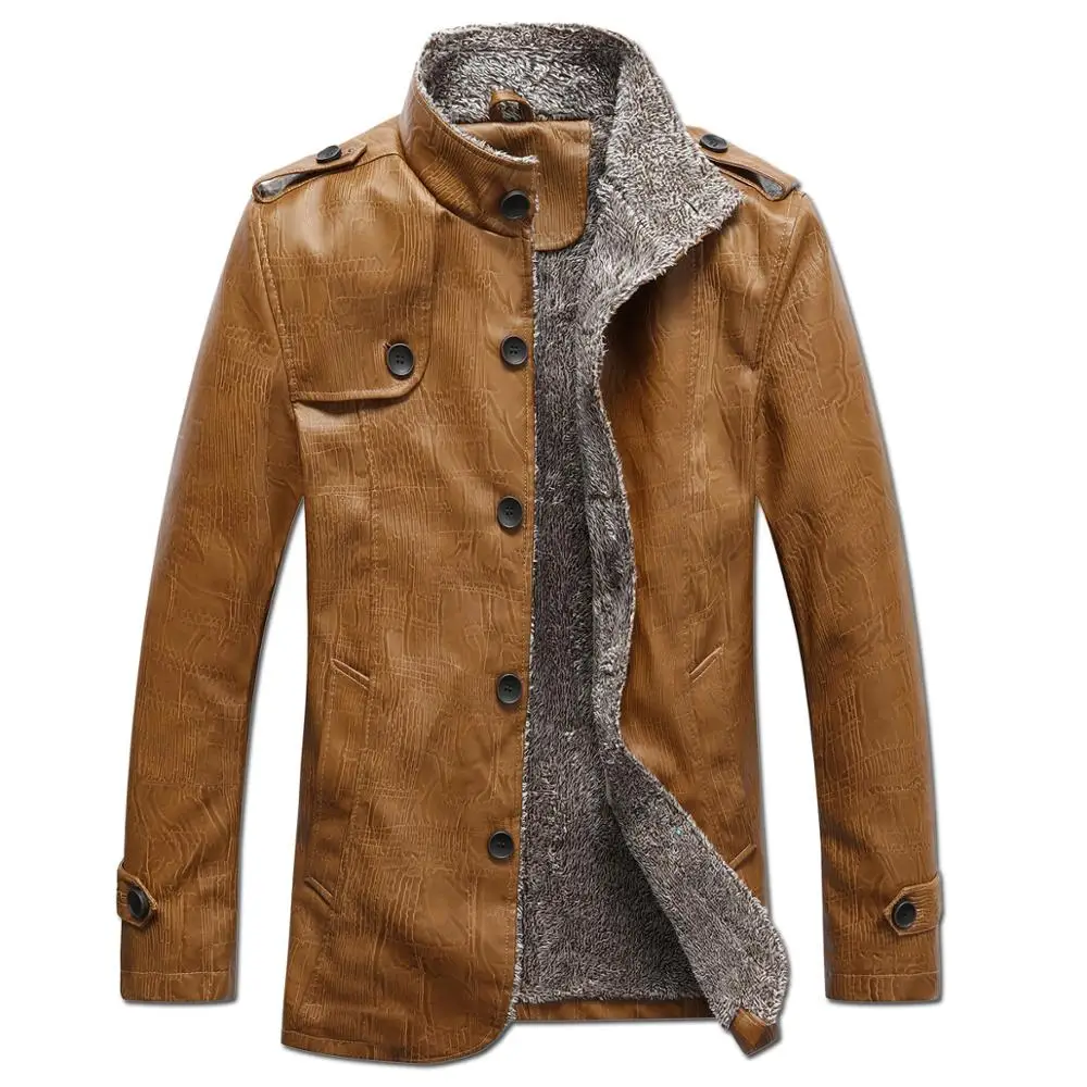 Warm Fleece Leather Jacket Men PU Faux Leather Jacket Male Casual Business Coats Man Jaqueta Masculinas Large size 4XL,ZA242
Warm Fleece Leather Jacket Men PU Faux Leather Jacket Male Casual Business Coats Man Jaqueta Masculinas Large size 4XL,ZA242
