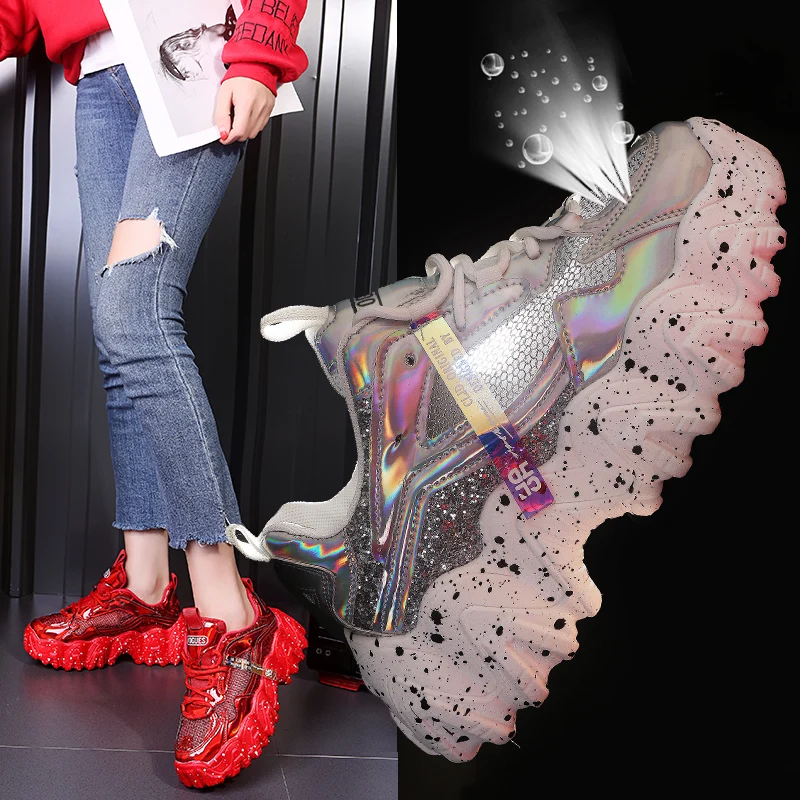 Women Chunky Sneakers Vulcanize Sport Shoes 2021 Korean Fashion New Female Breathable Platform Thick Sole Casual Dad Woman Shoes
Women Chunky Sneakers Vulcanize Sport Shoes 2021 Korean Fashion New Female Breathable Platform Thick Sole Casual Dad Woman Shoes