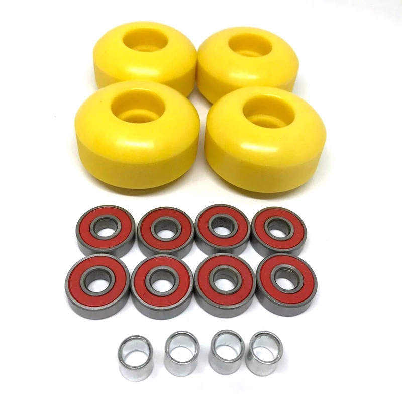 Blank 4x 52mm Skateboard Wheels 95A +8pcs ABEC9 Bearings + 4x spacers Replacement Durable Skateboard Accessories
Blank 4x 52mm Skateboard Wheels 95A +8pcs ABEC9 Bearings + 4x spacers Replacement Durable Skateboard Accessories