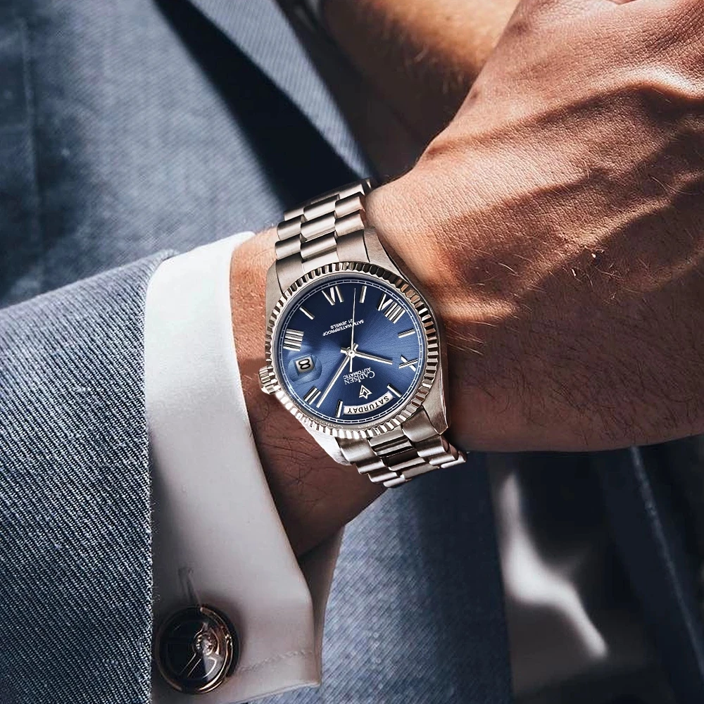 NEW CADISEN Mechanical Watch Men Top Brand Luxury MIYOTA 8285 Automatic Watch Business Waterproof Mens Watches relogio masculino
NEW CADISEN Mechanical Watch Men Top Brand Luxury MIYOTA 8285 Automatic Watch Business Waterproof Mens Watches relogio masculino