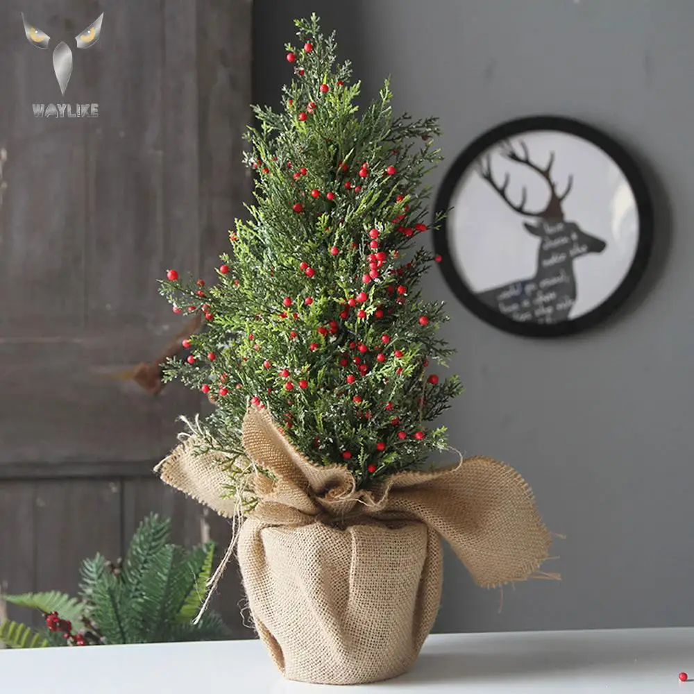 WAYLIKE Christmas Desktop Small Christmas Tree Decoration 30 45Cm Simulation Cypress Red Fruit Powdered Christmas Tree
WAYLIKE Christmas Desktop Small Christmas Tree Decoration 30 45Cm Simulation Cypress Red Fruit Powdered Christmas Tree