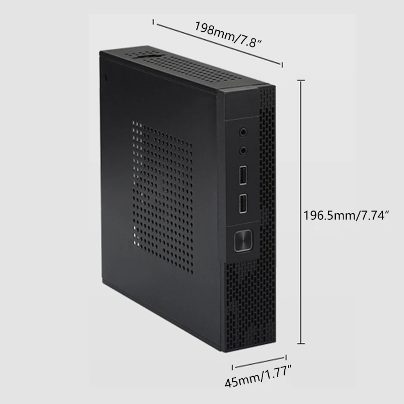ITX Computer Case QX02 Mini Desktop Case Industrial Control Compact SECC PC Gaming Case Front USB 2.0 Interface 28GE
ITX Computer Case QX02 Mini Desktop Case Industrial Control Compact SECC PC Gaming Case Front USB 2.0 Interface 28GE