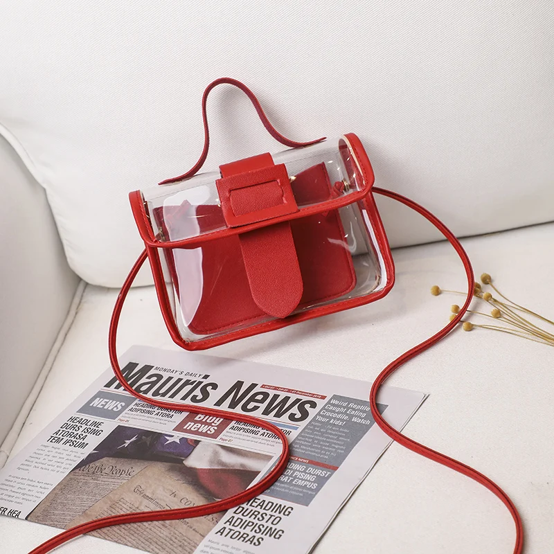 Ins Fashion Women Transparent Jelly Candy Color Small Bag Korean Solid Personality Big Buckle Crossbody Shoulder Handbag 2020
Ins Fashion Women Transparent Jelly Candy Color Small Bag Korean Solid Personality Big Buckle Crossbody Shoulder Handbag 2020