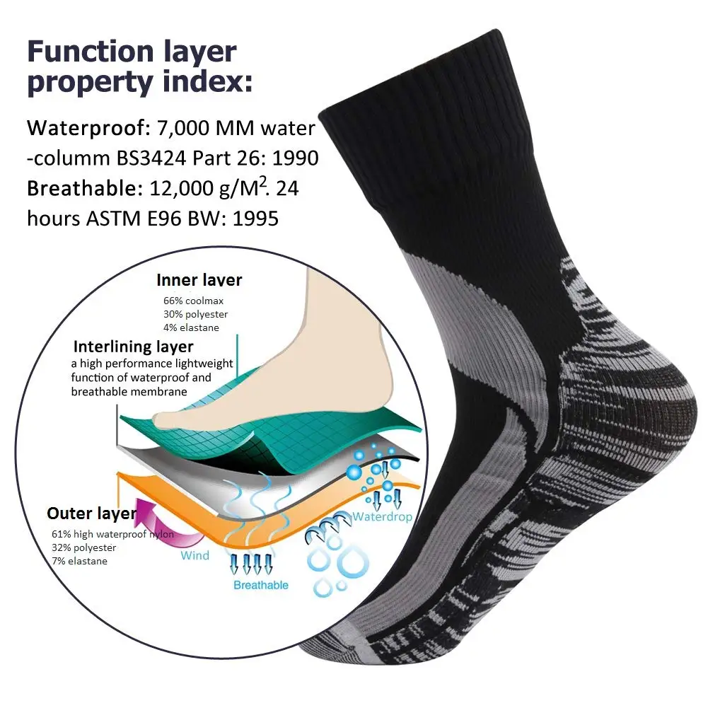 Knee High Waterproof Socks Men Women Outdoor Sports Skiing Fishing Hunting Cycling Snowboarding Thermal Socks 1 Pair
Knee High Waterproof Socks Men Women Outdoor Sports Skiing Fishing Hunting Cycling Snowboarding Thermal Socks 1 Pair