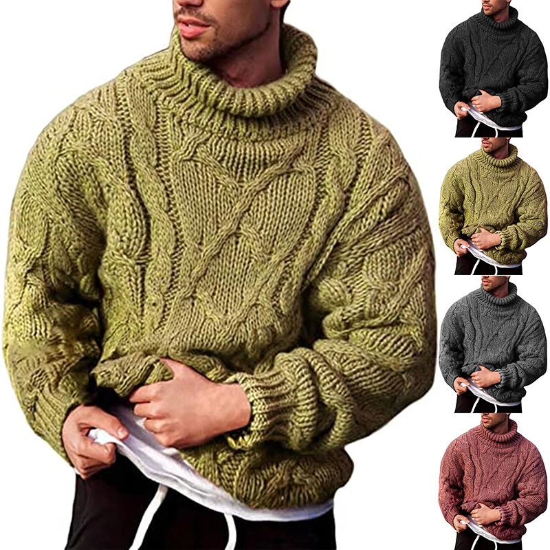 Men's Sweater Autumn Winter Warm Sweater Knitted Turtleneck Men Sweater Male Pullover Jumper Solid Color Jersey Hombre
Men's Sweater Autumn Winter Warm Sweater Knitted Turtleneck Men Sweater Male Pullover Jumper Solid Color Jersey Hombre