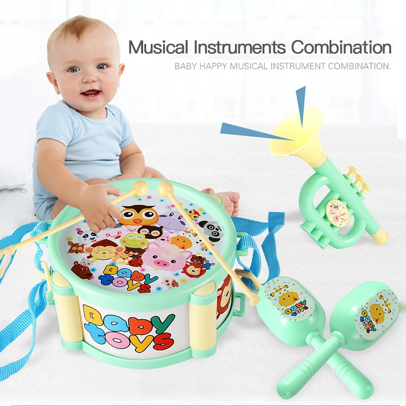 6PCS Children Drum Trumpet Toy Music Percussion Instrument Band Kit Early Learning Educational Toy Baby Kids Children Music Gift 
6PCS Children Drum Trumpet Toy Music Percussion Instrument Band Kit Early Learning Educational Toy Baby Kids Children Music Gift