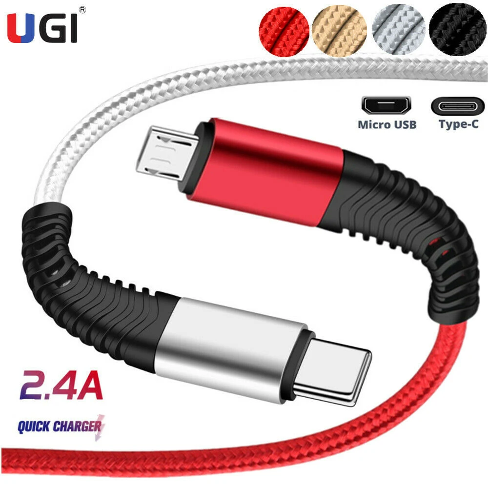 UGI QC3.0 4A Fast Charging Cable For Type C USB C Micro USB Android Cable Quick Charger Mobile Phone For Samsung Oneplus Xiaomi
UGI QC3.0 4A Fast Charging Cable For Type C USB C Micro USB Android Cable Quick Charger Mobile Phone For Samsung Oneplus Xiaomi
