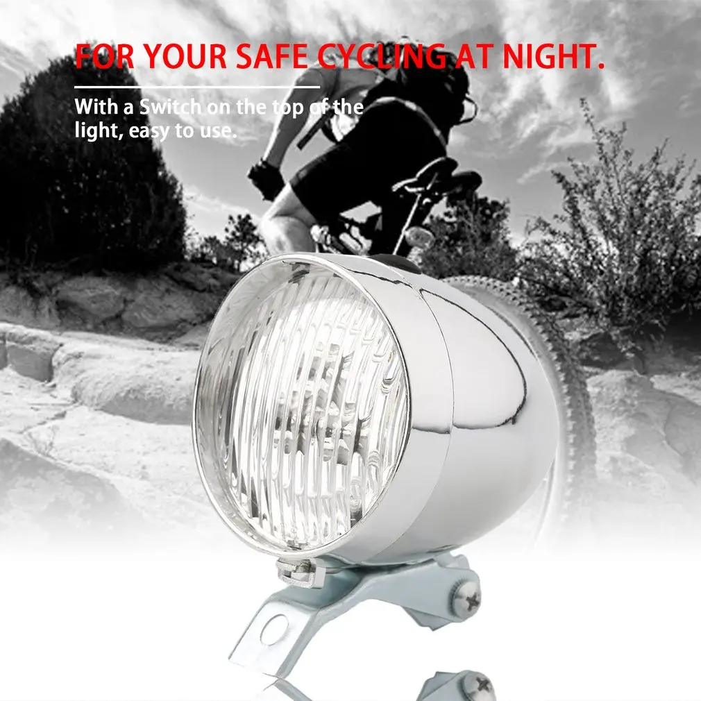 3 LED Vintage Ultra Bright Flashlight Light Lamp Bicycle Headlight Bike Front Light Safe Night Cycling Bike Accessory
3 LED Vintage Ultra Bright Flashlight Light Lamp Bicycle Headlight Bike Front Light Safe Night Cycling Bike Accessory