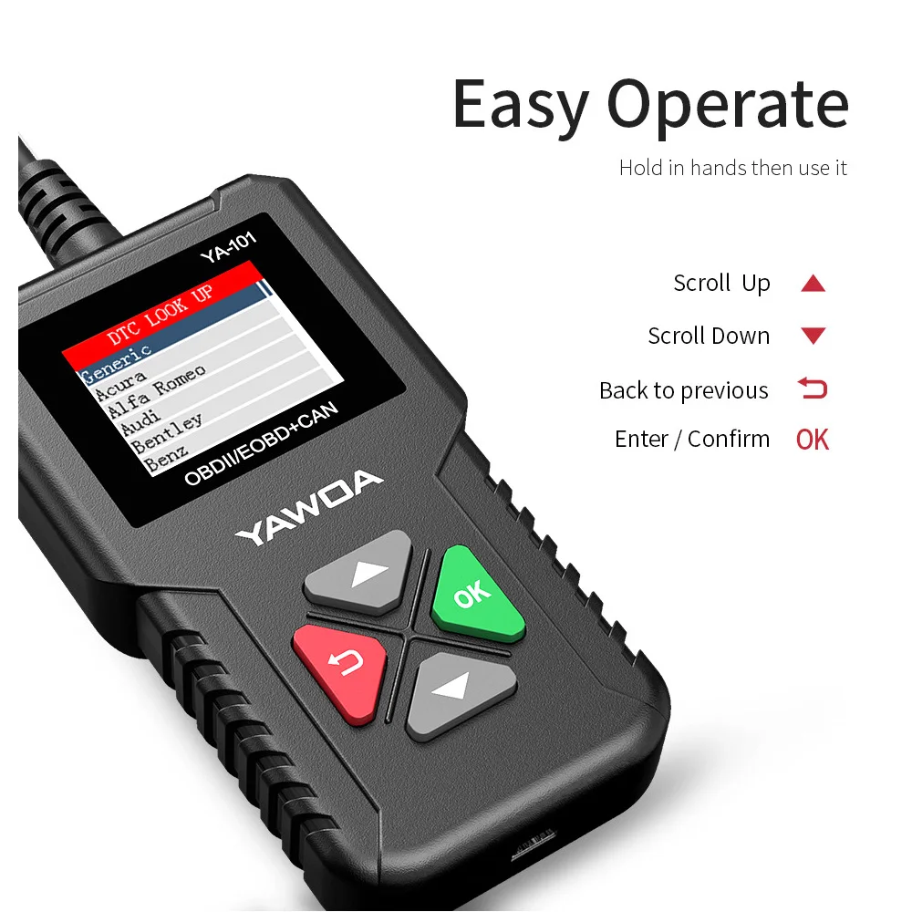 Auto Diagnostic OBDII Code Reader Free update Auto OBD2 Scanner Tool Support graph datastream CR3001
Auto Diagnostic OBDII Code Reader Free update Auto OBD2 Scanner Tool Support graph datastream CR3001