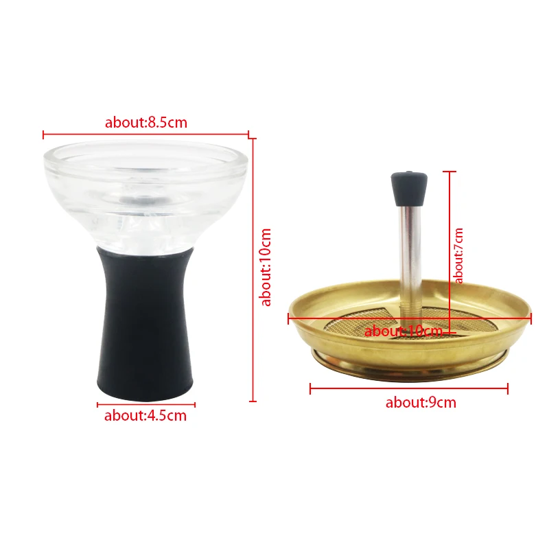 SY Glass & Silicone Tobacco Bowl For Shisha Hookah Sheesha Chicha Narguile Accessories And The Golden Carbon Spacer
SY Glass & Silicone Tobacco Bowl For Shisha Hookah Sheesha Chicha Narguile Accessories And The Golden Carbon Spacer