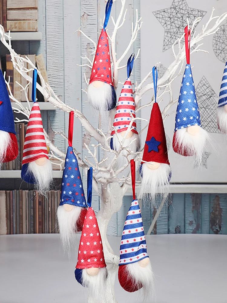 Gnome Tree Hanging Ornaments For 4th Of July Gnome Plush Doll Pendant Tree Hanging Ornament For Independence Day Party Gifts
Gnome Tree Hanging Ornaments For 4th Of July Gnome Plush Doll Pendant Tree Hanging Ornament For Independence Day Party Gifts