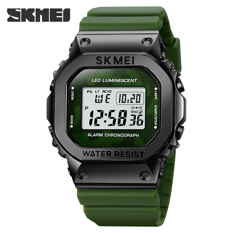 

SKMEI Watches Men Waterproof LED Electronic Chrono Alarm Digital Sports Wristwatches Male Clock Relogio Masculino Relojes Hombre