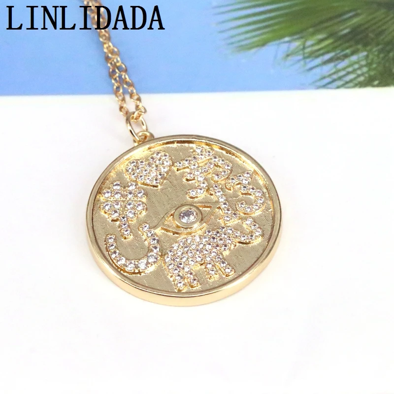 5Pcs CZ Micro Pave Elephant Heart Eye On Round Coin Pendant Charm Necklaces Pave Cubic Zirconia Charms,
5Pcs CZ Micro Pave Elephant Heart Eye On Round Coin Pendant Charm Necklaces Pave Cubic Zirconia Charms,