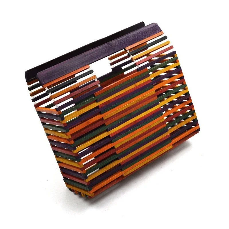 Top Quality Luxury Brand 2021 New Square Color Beach Bag Fashion All-match Bamboo Woven Bag Ladies Dinner Handbag Sac Luxe Femme
Top Quality Luxury Brand 2021 New Square Color Beach Bag Fashion All-match Bamboo Woven Bag Ladies Dinner Handbag Sac Luxe Femme