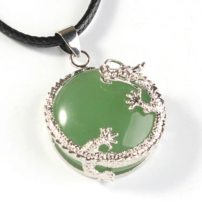 Trendy-beads Antique Silver Plated Chinese Dragon Wrap Half Ball Bead Natural Green Aventurine Pendant
Trendy-beads Antique Silver Plated Chinese Dragon Wrap Half Ball Bead Natural Green Aventurine Pendant