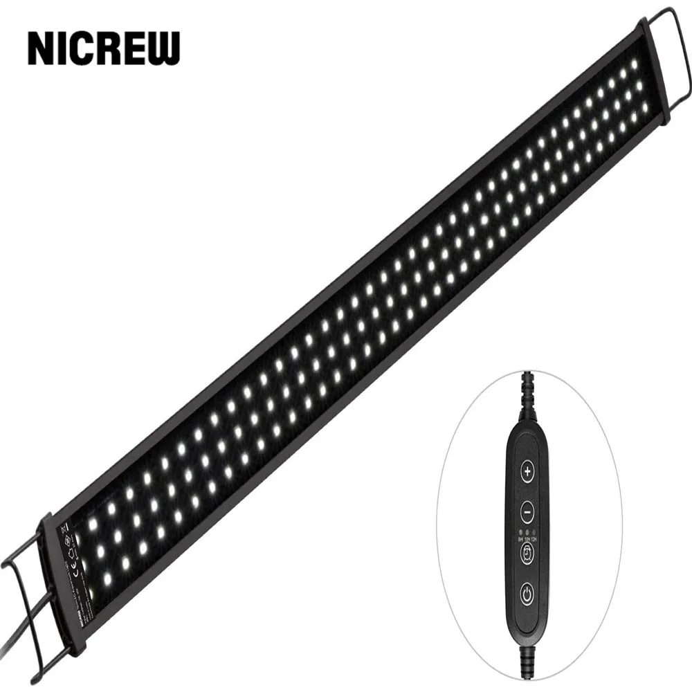 NICREW SlimLED Aquarium Light Fresh Water Aquarium Light White Light Aquarium Lamp with Single Channel Controller 43-60 cm 26W
NICREW SlimLED Aquarium Light Fresh Water Aquarium Light White Light Aquarium Lamp with Single Channel Controller 43-60 cm 26W