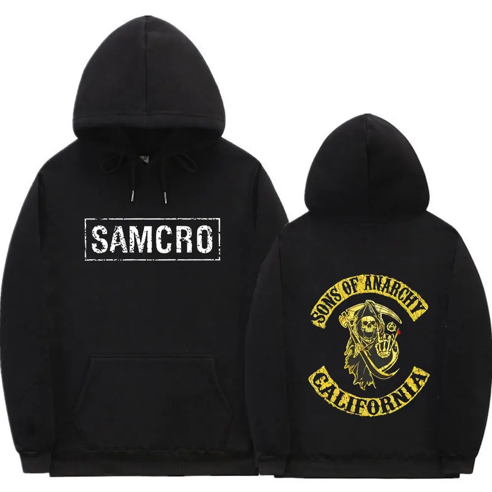 Sons of Anarchy SAMCRO Graphics Double Sided Print Hoodie Hot New Men Women Hip Hop Rock Punk Style Sweatshirt Man Streetwear
Sons of Anarchy SAMCRO Graphics Double Sided Print Hoodie Hot New Men Women Hip Hop Rock Punk Style Sweatshirt Man Streetwear