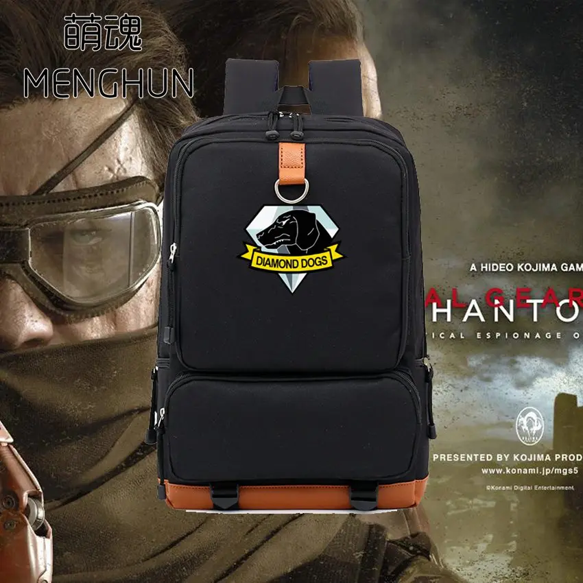 Metal Gear Game Fans Backpack Black Nylon Gamer Diamond Dogs Backpack School Bag
Metal Gear Game Fans Backpack Black Nylon Gamer Diamond Dogs Backpack School Bag