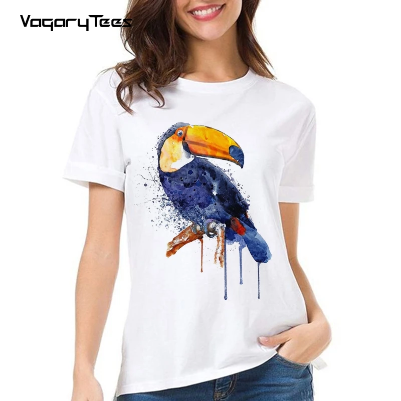 Женская футболка с забавным акварельным принтом
Женская футболка с забавным акварельным принтом