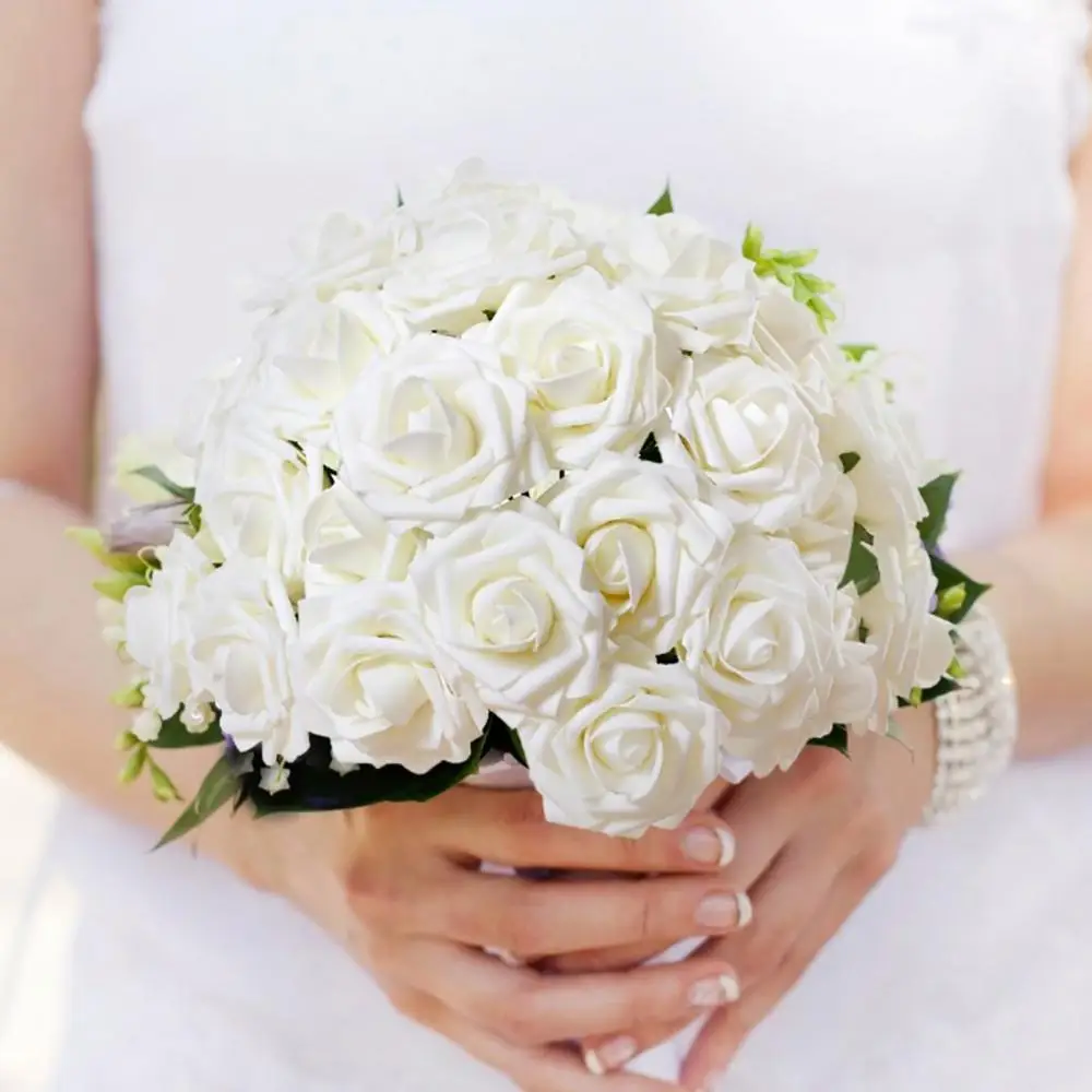 25pcs Artificial Flower Rose Floral Heads with Stem DIY Wedding Bouquets Gift
25pcs Artificial Flower Rose Floral Heads with Stem DIY Wedding Bouquets Gift