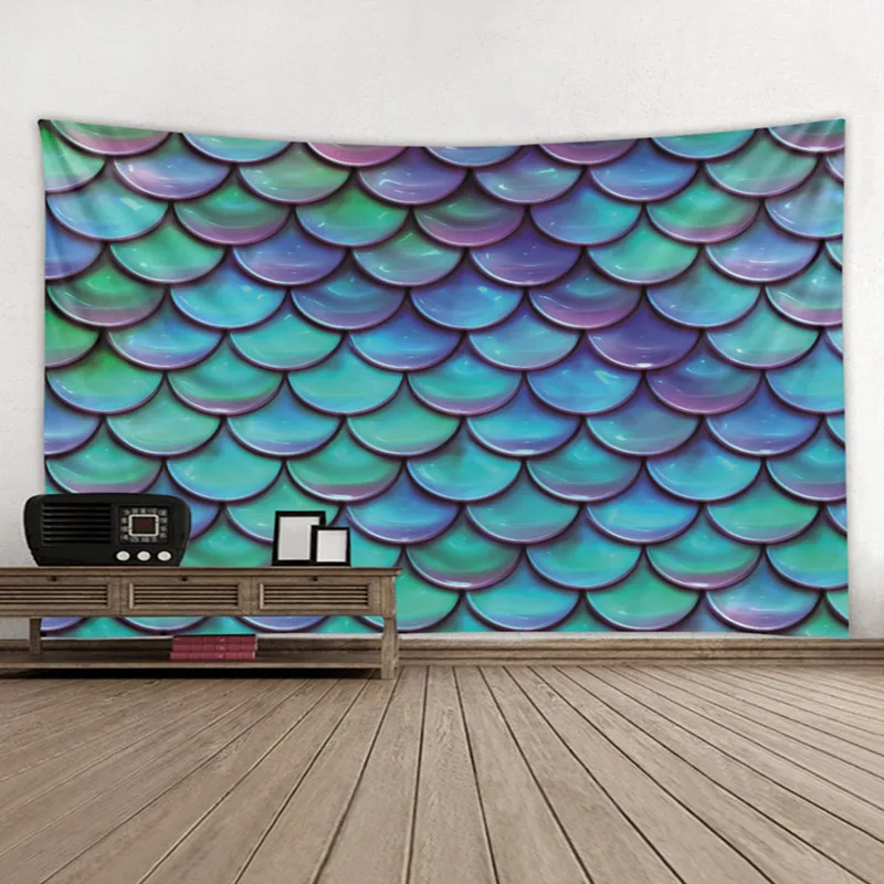 3D digitally printed tapestry fish scale tapestry wall hanging bedroom living room
3D digitally printed tapestry fish scale tapestry wall hanging bedroom living room