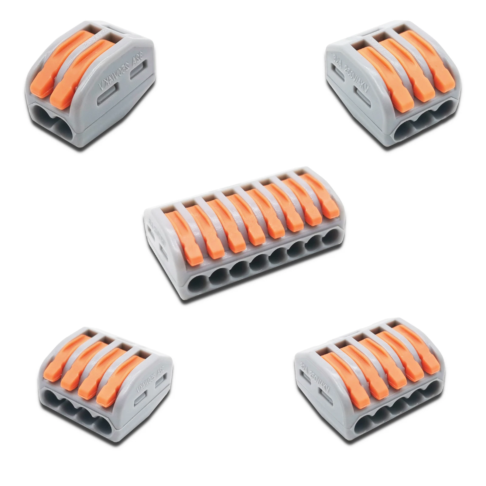 25/30/50/100PCS Mini Fast Wire Cable Connectors Universal Compact Conductor Wiring Connector Push-in Terminal Block SPL-2/3 212
25/30/50/100PCS Mini Fast Wire Cable Connectors Universal Compact Conductor Wiring Connector Push-in Terminal Block SPL-2/3 212