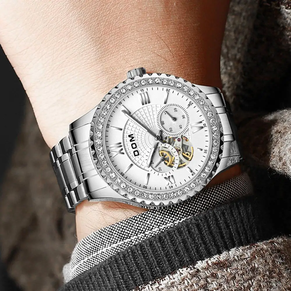 DOM Automatic mechanical watch men's watch stainless steel waterproof women's watch luminous business sport couple watch
DOM Automatic mechanical watch men's watch stainless steel waterproof women's watch luminous business sport couple watch