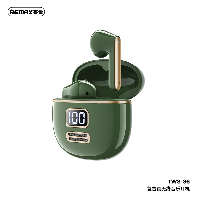 REMAX Wireless Bluetooth 5.1 Earplugs Retro Design Classic Music Mini Earbud Style Noise Cancelling Earphone with Microphone
REMAX Wireless Bluetooth 5.1 Earplugs Retro Design Classic Music Mini Earbud Style Noise Cancelling Earphone with Microphone