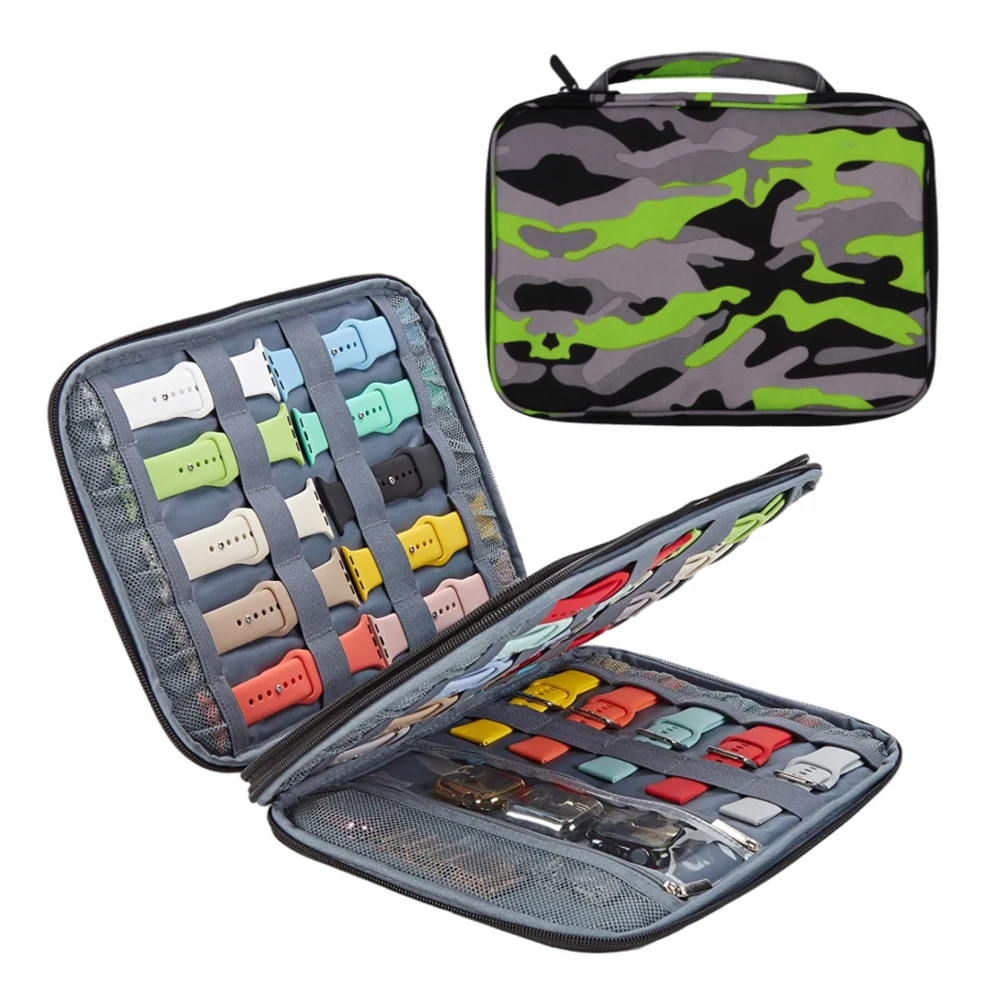 Wrist Watch Strap Storage Bag Tote Travel Double Layer Watchband Charging Cable Organizer Holder Pouch Carrying Case for Apple
Wrist Watch Strap Storage Bag Tote Travel Double Layer Watchband Charging Cable Organizer Holder Pouch Carrying Case for Apple