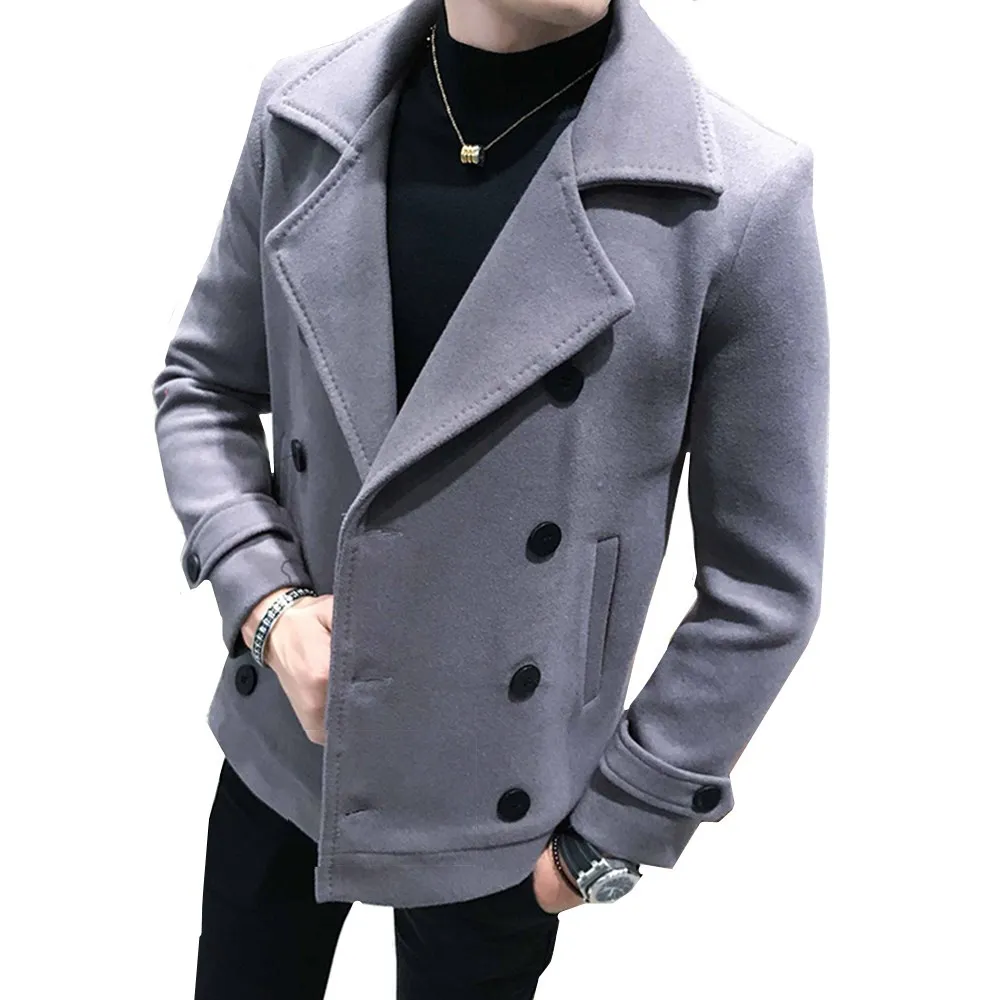 New Autumn and Winter Men's Short Wool Coat Double-breasted Design Business Casual Men's Warm Coat Trench Coat Plus Size 5XL
New Autumn and Winter Men's Short Wool Coat Double-breasted Design Business Casual Men's Warm Coat Trench Coat Plus Size 5XL