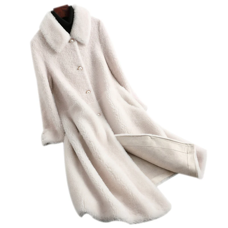 100 wool fall/winter granular suede fur lambs wool female sheep shearing long composite fur coat anti-season
100 wool fall/winter granular suede fur lambs wool female sheep shearing long composite fur coat anti-season