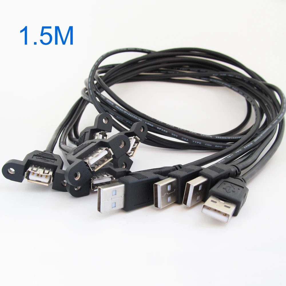 1 шт. 150 см USB 2,0 A Male к женскому винт крепления панели замок кабель-удлинитель
1 шт. 150 см USB 2,0 A Male к женскому винт крепления панели замок кабель-удлинитель