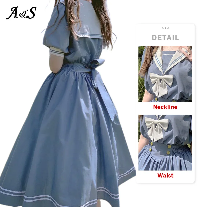 Anbenser Japanese Lolita Sweet Dress Harajuku Sailor Collar Navy Dresses Vintage Bow Kawaii Girls Preppy Style Long Sleeve Dress
Anbenser Japanese Lolita Sweet Dress Harajuku Sailor Collar Navy Dresses Vintage Bow Kawaii Girls Preppy Style Long Sleeve Dress