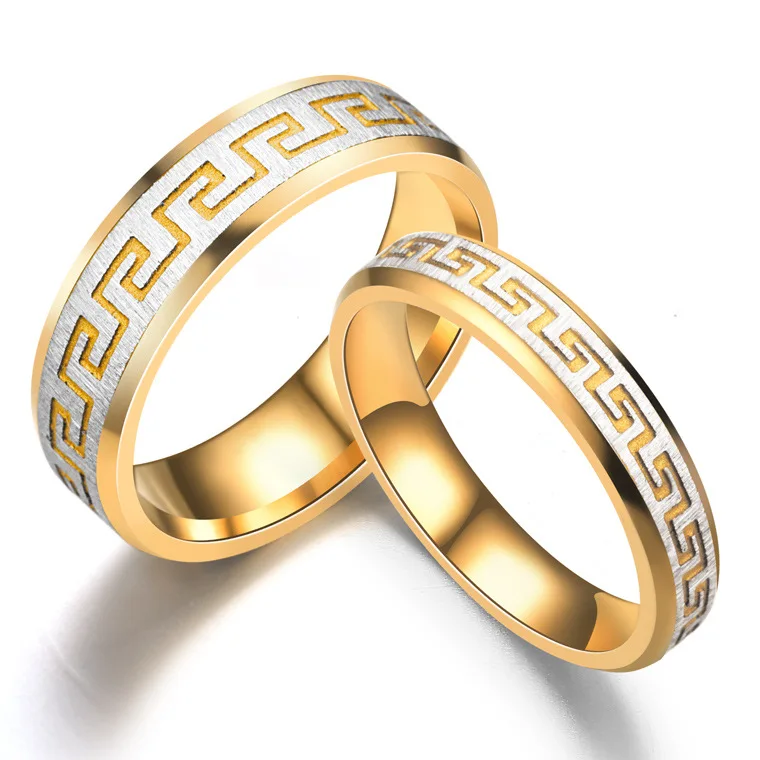 Vintage Titanium Steel Ring Creative Pattern Couple Jewelry Gold Stainless Steel Roman Tail Ring For Lover Finger Ring Gift
Vintage Titanium Steel Ring Creative Pattern Couple Jewelry Gold Stainless Steel Roman Tail Ring For Lover Finger Ring Gift