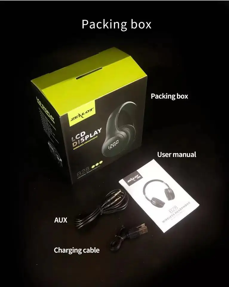 ZEALOT B28 5.0 Bluetooth Headset Headset Sports Headset Gaming Headset Bilateral Stereo With Microphone Active Noise Reduction
ZEALOT B28 5.0 Bluetooth Headset Headset Sports Headset Gaming Headset Bilateral Stereo With Microphone Active Noise Reduction