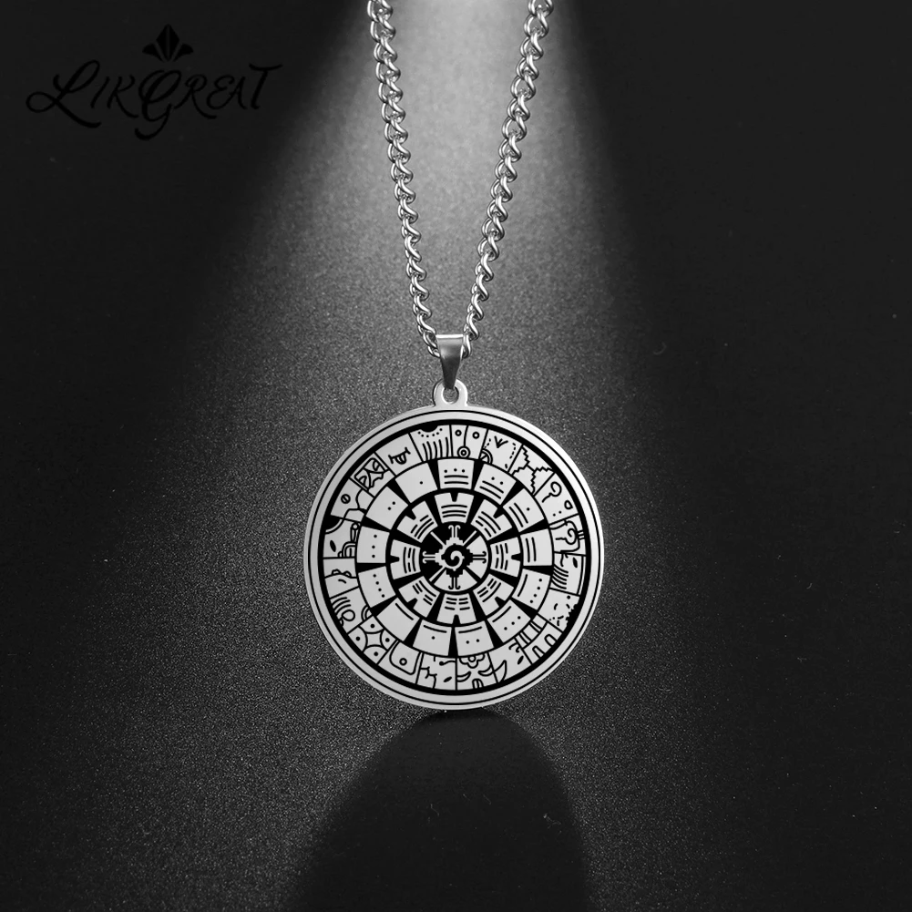 Vintage Mayan Calendar Amulet Pendant Necklace Mystical Optimism Necklaces Stainless Steel Jewelry Accessorie Gift for Woman Men
Vintage Mayan Calendar Amulet Pendant Necklace Mystical Optimism Necklaces Stainless Steel Jewelry Accessorie Gift for Woman Men