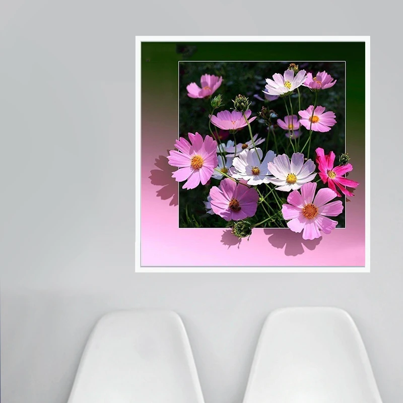 Meian 5D DIY Вышивка с кристаллами цветы Полный Круглый Новое поступление дрель