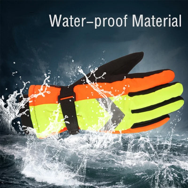 Winter Skiing Reflective Gloves Water-proof Full-finger Screentouch Women Men Snowboard Gloves Sanitation Worker
Winter Skiing Reflective Gloves Water-proof Full-finger Screentouch Women Men Snowboard Gloves Sanitation Worker