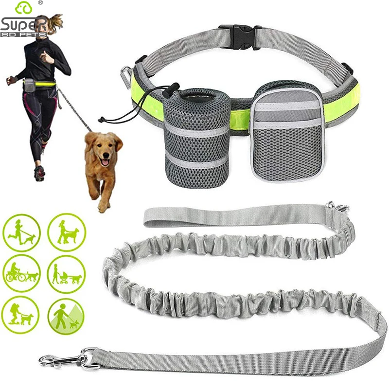 Reflective Handsfree Dog Leash with Two Storage Bags Adjustable Waist Elastic Pet Running Leash for Medium Big Dogs
Reflective Handsfree Dog Leash with Two Storage Bags Adjustable Waist Elastic Pet Running Leash for Medium Big Dogs