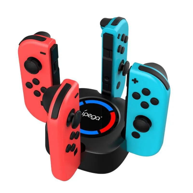 Зарядная док станция для nintendo Switch Joycon 2 usb порта индикаторные огни переключатель