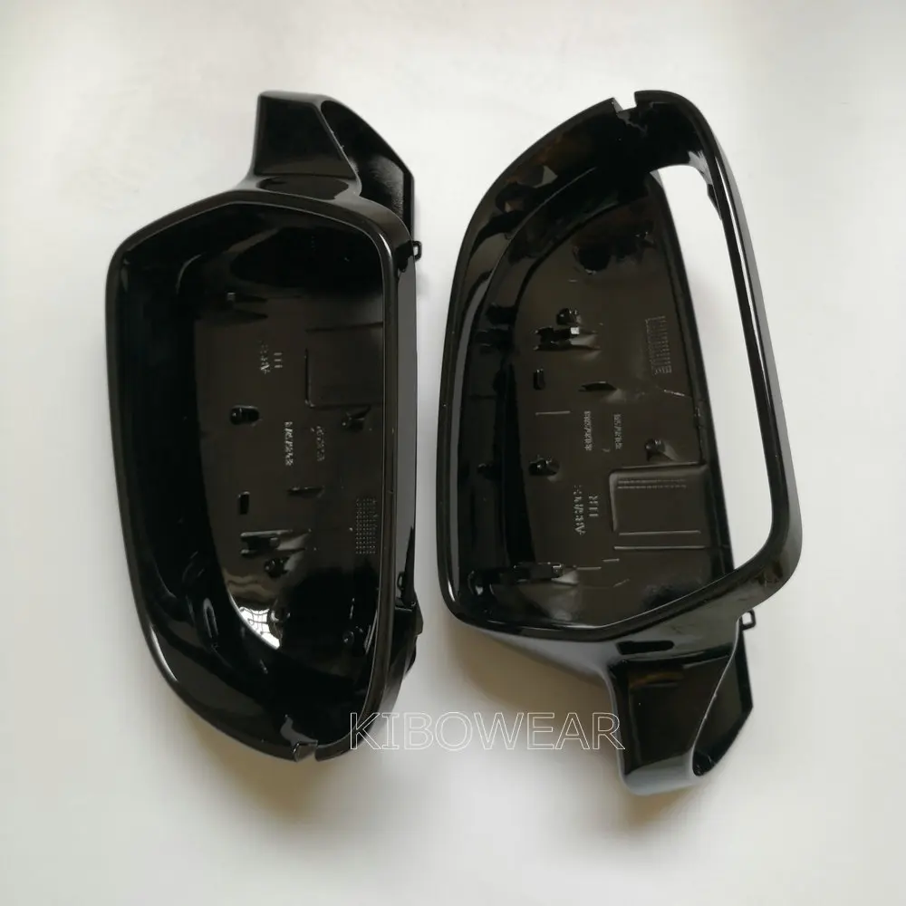 Черные Зеркальные крышки бокового крыла для Audi A4 A5 B8.5 A3 8P 2012 2013 2014 2015 2016 S5 RS5 RS4