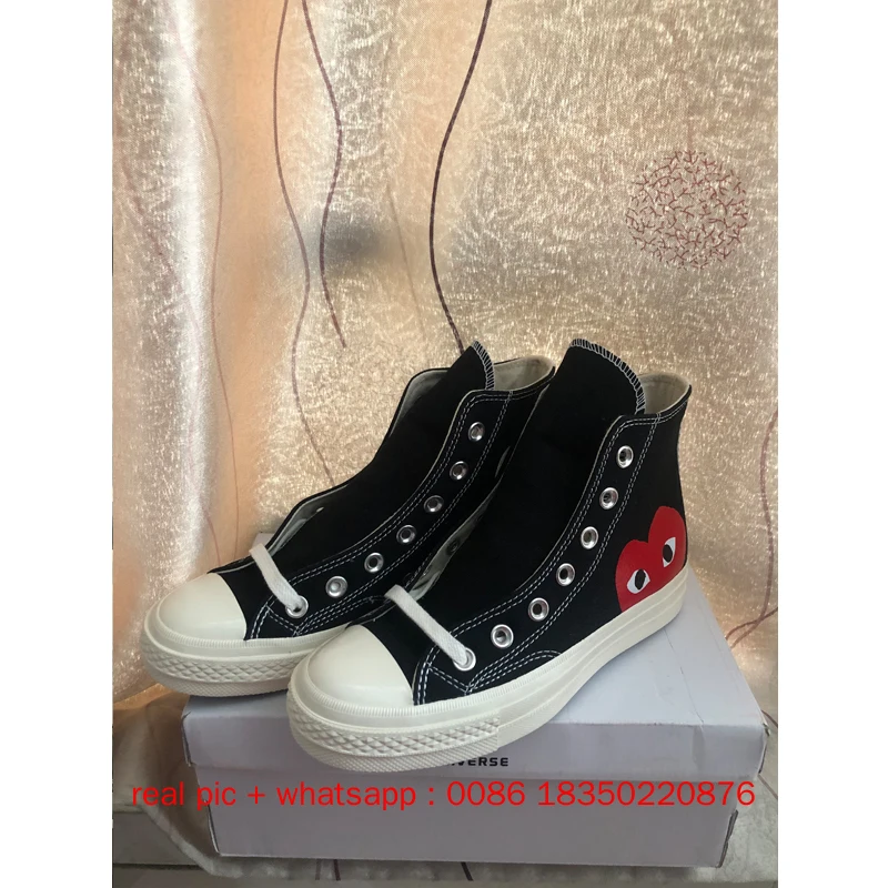 High quality converses Big Eyes Love CDG PLAYx 1970s Play Outdoor Sport Skateboard Shoes White Sneakers Zapatos De Mujers Unisex
High quality converses Big Eyes Love CDG PLAYx 1970s Play Outdoor Sport Skateboard Shoes White Sneakers Zapatos De Mujers Unisex