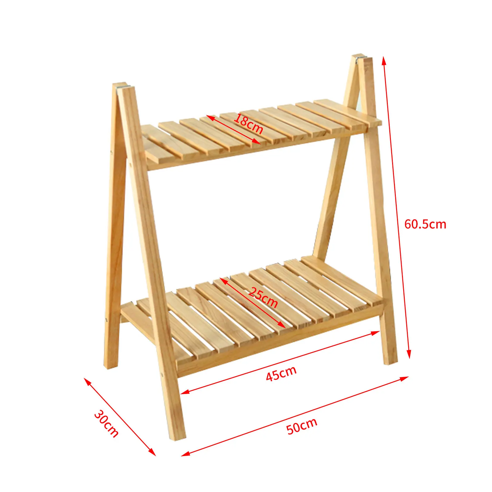 Natural Wooden Plant Stand 2 Tier Foldable Flower Pot Display Shelf Succulent Plants Stand Potted Plants Holder For Balcony
Natural Wooden Plant Stand 2 Tier Foldable Flower Pot Display Shelf Succulent Plants Stand Potted Plants Holder For Balcony