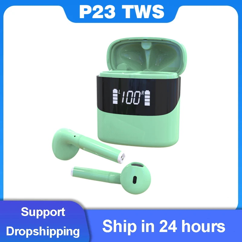 New Mini P23 TWS Wireless Bluetooth 5.0 Earbuds Stereo Sport Gaming Headset Touch Music Headset For IOS Xiaomi Huawei IPhone
New Mini P23 TWS Wireless Bluetooth 5.0 Earbuds Stereo Sport Gaming Headset Touch Music Headset For IOS Xiaomi Huawei IPhone