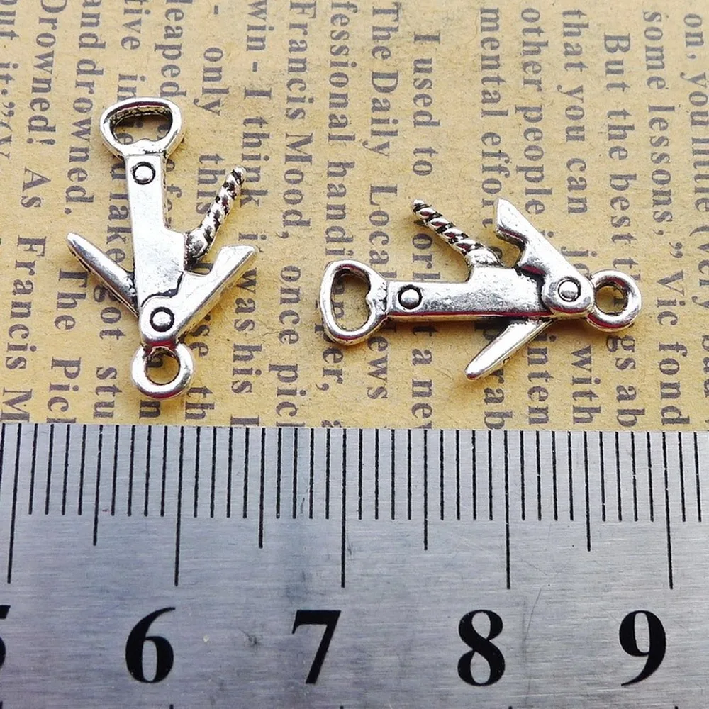 200pcs Corkscrew Charms 12mm x 21mm DIY Jewelry Making Pendant antique silver color
200pcs Corkscrew Charms 12mm x 21mm DIY Jewelry Making Pendant antique silver color