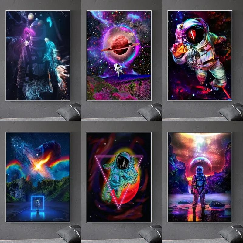 Colorful Astronaut and Funny DJ Spaceman Cartoon Poster Print Canvas Painting on Home Decoration Wall Art Picture
Colorful Astronaut and Funny DJ Spaceman Cartoon Poster Print Canvas Painting on Home Decoration Wall Art Picture