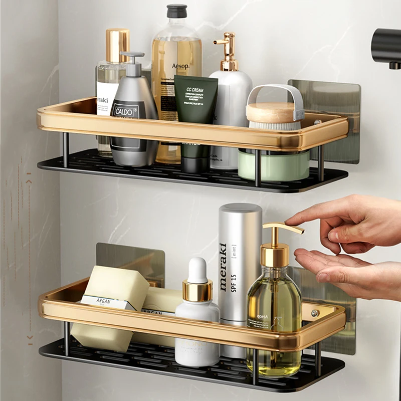 Towel Shower Storage Rack Corner Shelves Wall Mounted Aluminum Shampoo Holder No Drill Bathroom Shelf Gold Black Organizer
Towel Shower Storage Rack Corner Shelves Wall Mounted Aluminum Shampoo Holder No Drill Bathroom Shelf Gold Black Organizer