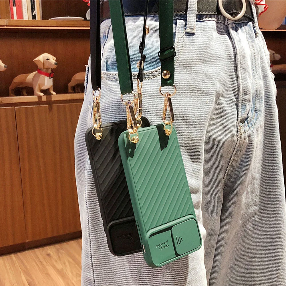 Slide Camera Protect Phone Case for iPhone XR X XS 12 Mini 11 PRO MAX SE2020 7 8PLUS Crossbody Shoulder Strap Lanyard Lens Cover
Slide Camera Protect Phone Case for iPhone XR X XS 12 Mini 11 PRO MAX SE2020 7 8PLUS Crossbody Shoulder Strap Lanyard Lens Cover
