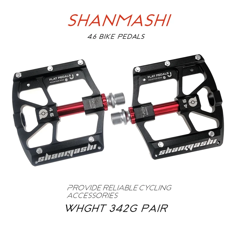 Shanmashi Non-Slip Bike Pedal Ultra-Light Bicycle Platform Flat Pedals for Road Mountain BMX MTB Bike
Shanmashi Non-Slip Bike Pedal Ultra-Light Bicycle Platform Flat Pedals for Road Mountain BMX MTB Bike